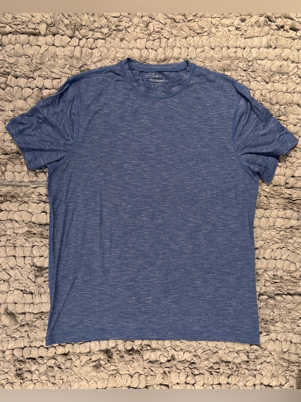 J Crew Performance Crew Neck T-Shirt - Heather Blue
